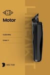Hector Linear T Saç Sakal Sıfırlama ve Çizim Makinesi 11.200 Rpm Gold-siyah