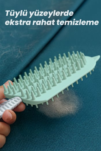 Ata Home Silikon Kedi Köpek Tarağı Tüy Toplayıcı Tarak Kısa Tüylü Kediler için Tüy Toplama Fırçası Tarak