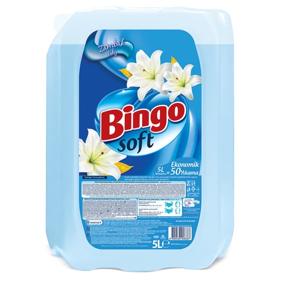 Bingo Soft Yumuşatıcı Zambak 5 L