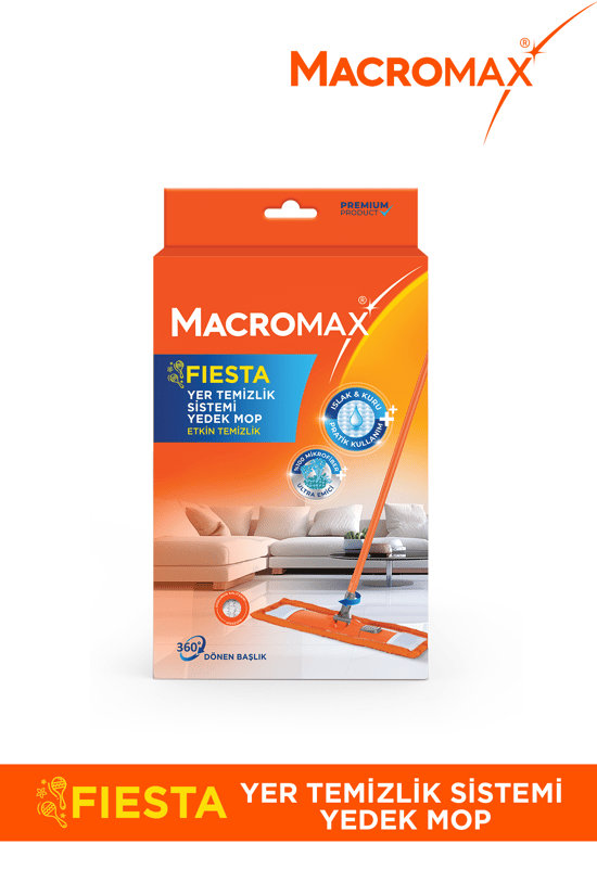 Macromax Fiesta Yer Temizlik Sistemi Mop Yedek