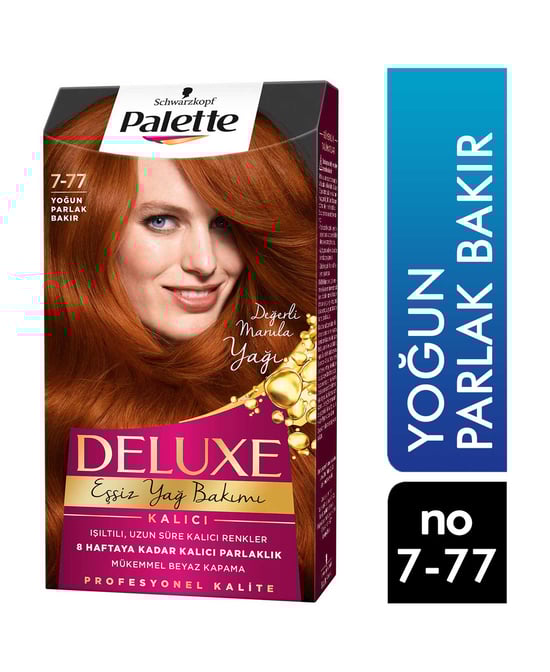 Palette Deluxe Saç Boyası No:7.77 Yoğun Parlak Bakır