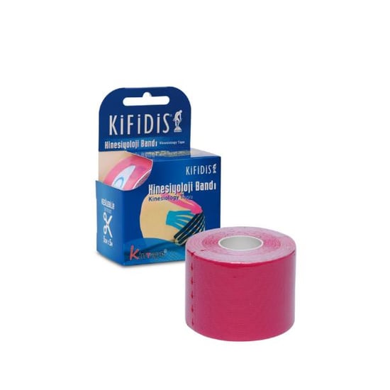 Kifidis Kinesiyoloji Bandı Kesilebilir 5 Cm X 5 M Fuşya / Fuxia