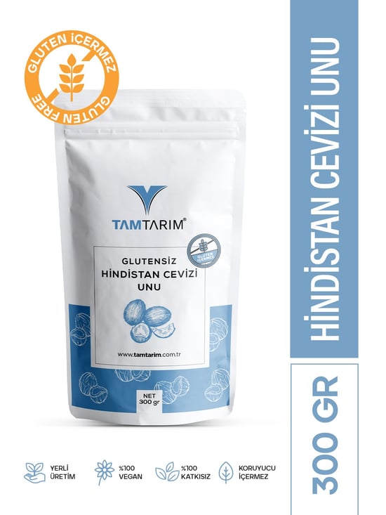 Tam Tarım Glutensiz Hindistan Cevizi Unu  300 Gr