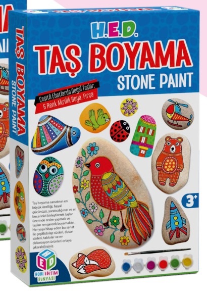 Hobi Eğitim Dünyası Taş Boyama Kutu Oyunu