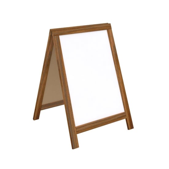 Ahşap A Pano 50x70cm - Beyaz