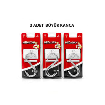 Medalyan Dl-31 ( No-2 & Büyük ) ( 3pcs ) ( S ) Kanca