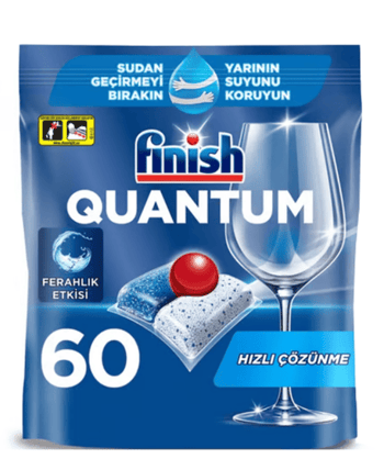 Finish Quantum Hepsi Bir Arada 60 Yıkama Bulaşık Makinesi Tableti