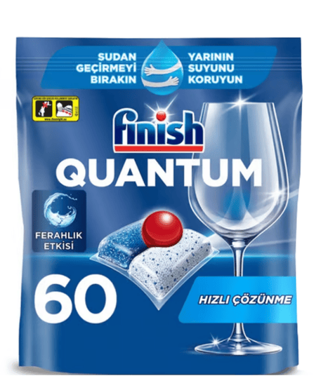 Finish Quantum Hepsi Bir Arada 60 Yıkama Bulaşık Makinesi Tableti