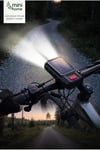 Pt-6020 Usb Şarjlı Solar Enerjili Ledli Bisiklet ve Scooter Feneri Su Geçirmez Far