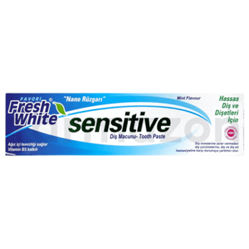 Fresh White Diş Macunu Sensitive+ Nane Rüzgarı