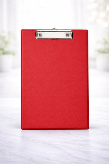 İMMA SEKRETER BLOK KAPAKSIZ PVC.A4 KIRMIZI