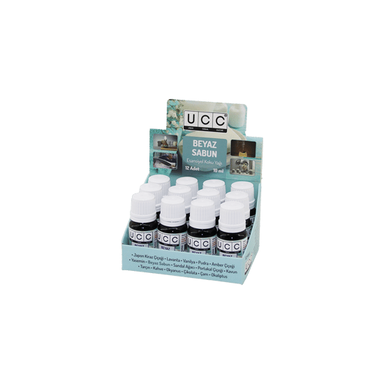 Ucc Esansiyel Koku Yağı ( Beyaz Sabun ) ( Buhardanlık & Çamaşır Makine & Ütü Vb. Kullanım ) ( 10ml )