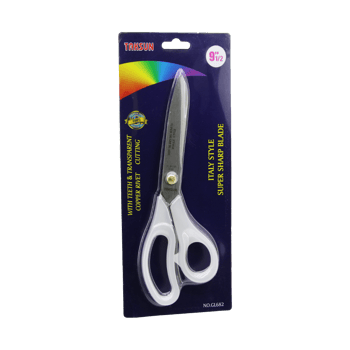 Taksun Gl-682 ( 9½" ) ( İtalyan Stili ) Terzi Makas (şeffaf Buzlu Plastik Sap) (süper Keskin Bıçaklar) (bakır Perçin)