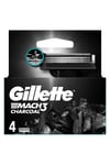 Gillette Yedek Başlık Mach3 Charcoal 4’lü