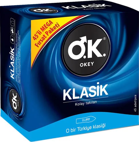 Okey Klasik Mega 45'li Prezervatif