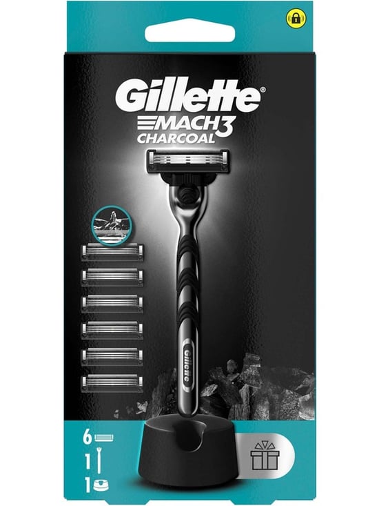 Mach3 Charcoal Makine +6lı Yedek+stand (9807)