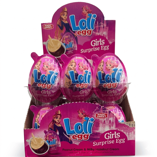 Anl Loli Egg 15 Gr Oyuncaklı Sürpiz Plastik Yumurta Pembe