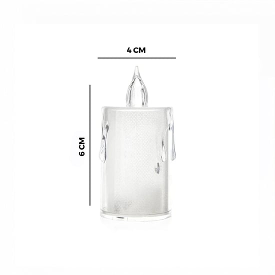 İnura Global Smokeless Candle Yakut-9458 ( Orta Boy ) ( Damlalı Akan Mum Modeli ) ( Pilli ) Led Mum