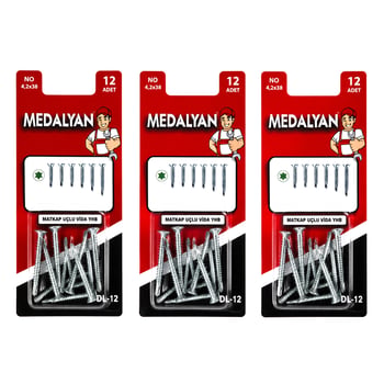 Medalyan Dl-12 ( 4.2x38 ) ( 12pcs ) Matkap Uçlu Vida Yhb