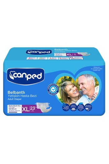 Canped Belbantlı Hasta Bezi Extra Büyük Boy Large 23 Adet