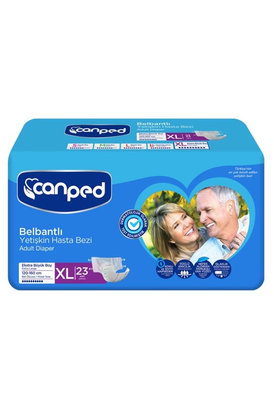 Canped Belbantlı Hasta Bezi Extra Büyük Boy Large 23 Adet