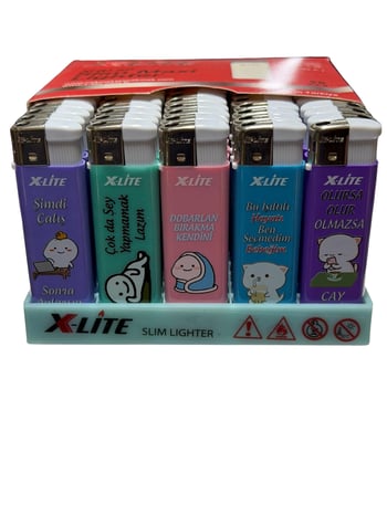 X-lite Baskılı Resimli Figürlü Çakmak *50 Pcs