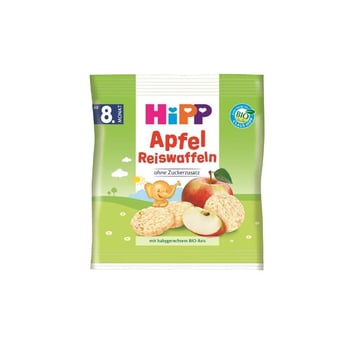 Hipp Organik Bebek Gofreti Pirinçli Elmalı 30 Gr