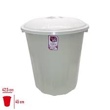 Hürsan 50 Litre Battal Gri Çöp