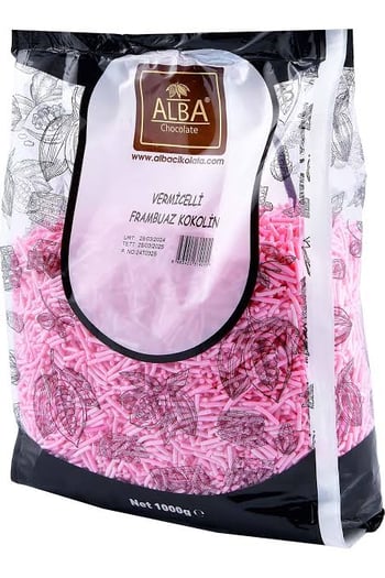 Alba Frambuaz Vermicelli Çikolata 1 Kg
