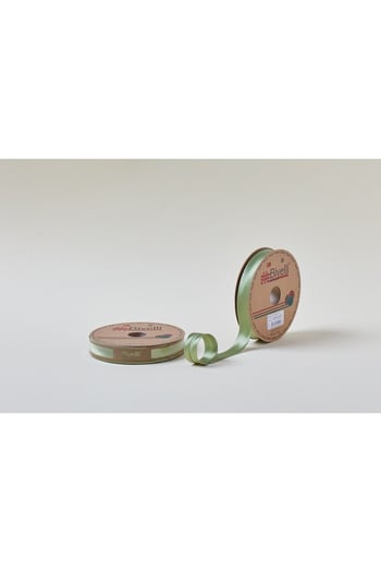 Biye Saten Katlı 017 Ceviz Yeşili 2 Cm 25 Metre %100 Polyester