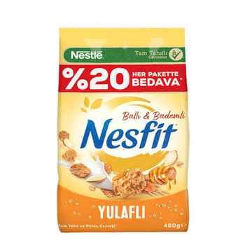 Nesfit 480gr Ballı Bademli %20 Bedava