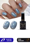 Misyul Uv Led Kalıcı Oje Nail Art 15 Ml Blue Elf Cat Eye Ec04