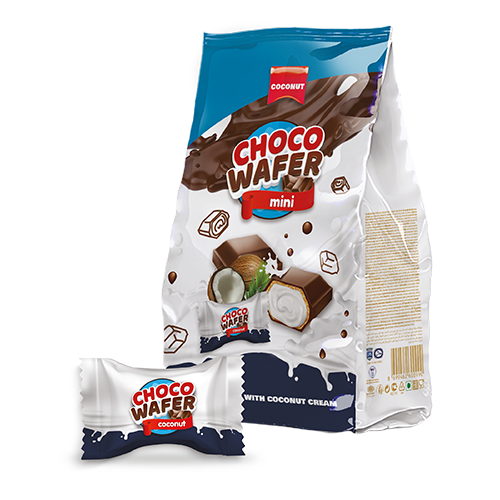 Choco Wafer Mini Coconut 800gr