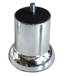 ( 90-1010-1-01 ) ( 6cm ) ( Krom ) Tombul Koltuk Baza Ayak ( M10 Kalın Vidalı )