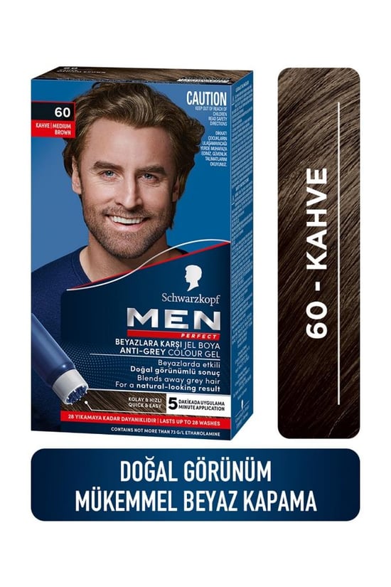 Schwarzkopf Men Perfect Erkek Saç Boyası 60 - Kahve