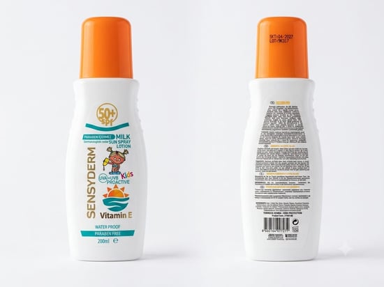 Sensyderm Çocuk Güneş Sütü Sprey Losyon 50+ Spf 200 Ml