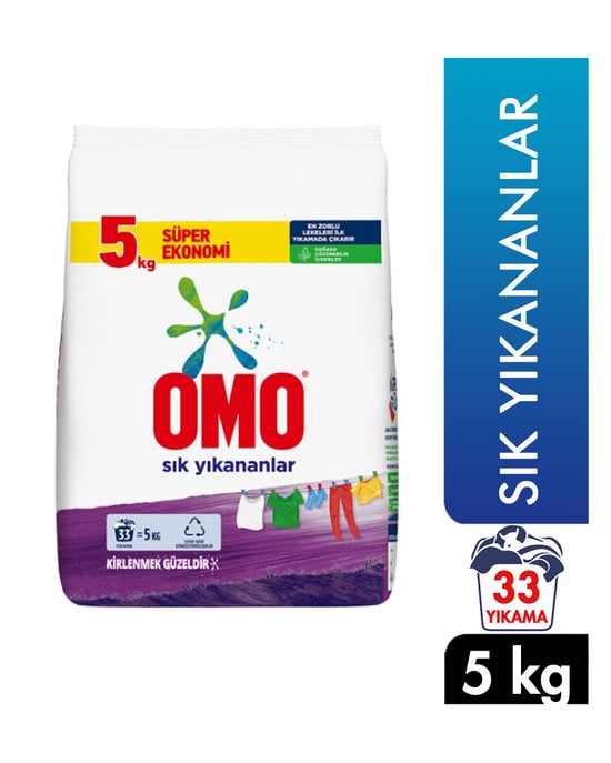 Omo Toz Çamaşır Deterjanı 5 kg Sık Yıkananlar