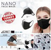 Yıkanabilir Nano Siyah Koruyucu Yüz Ağız Maskesi