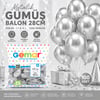 Gemar Gm-110-38 ( Metalik & Gümüş & Silver ) Balon ( 11'' & 28cm & 100pcs )