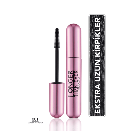 Flormar Doğal Formüllü Kirpik Uzatıcı Maskara (siyah) - Longer Than Ever Mascara - 001 Black