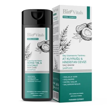 Bio Vitals At Kuyruğu ve Hindistan Cevizi Özlü Saç Bakım Şampuanı 400ml