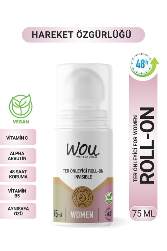 Wou Ter Önleyici Leke Karşıtı Roll-On 75 ml Women