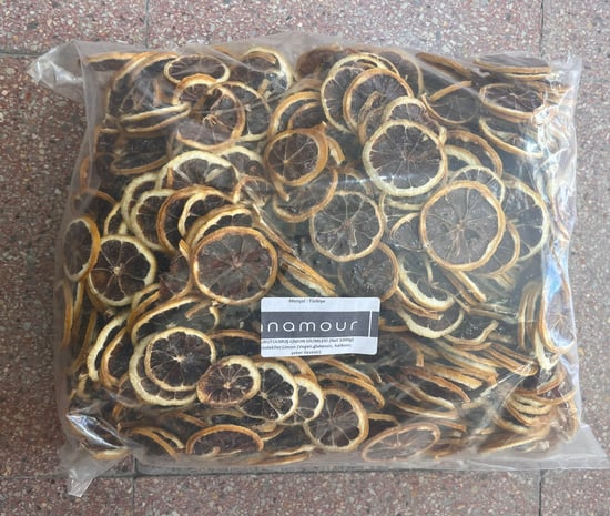 Anamour Natural Limon Kurusu Cips Limon (Şekersiz) Kuru Meyve Kıtırı 1 KG