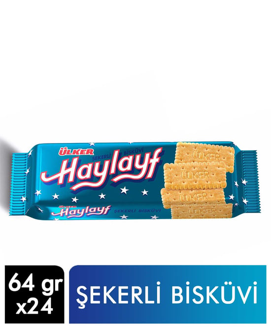 Ülker Haylayf Bisküvi 64 Gr X 24'lü Koli