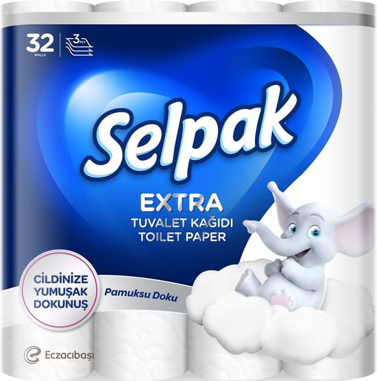 Selpak Tuvalet Kağıdı Extra Pamuklu 32'li