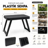 İnura Global Krt-1137 ( Küçük= 47x33cm ) Kamp & Piknik Masası ( Siyah Plastik ) ( Katlanabilir Ayaklı=38cm )
