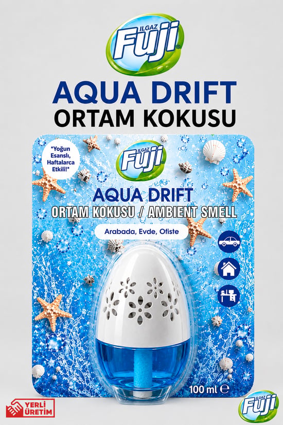 Ilgaz Fuji Okyanus Esintili Dekoratif Ortam Kokusu 100 Ml | Aqua Drift Kalıcı Kavanoz Koku