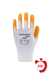 Master Glove Pg3 Sarı Polyester Örme Nitril İş Eldiveni 10 Beden