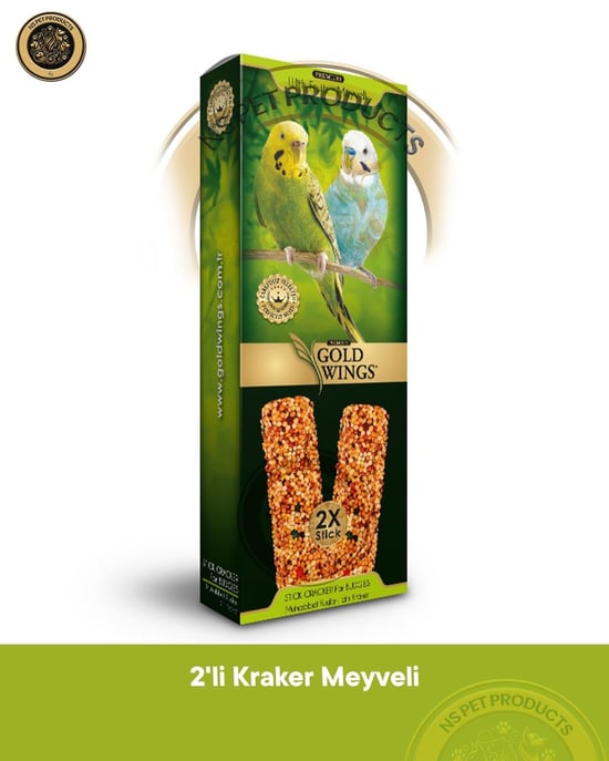 Gold Wings Premium Meyveli Muhabbet Krakeri 2'li