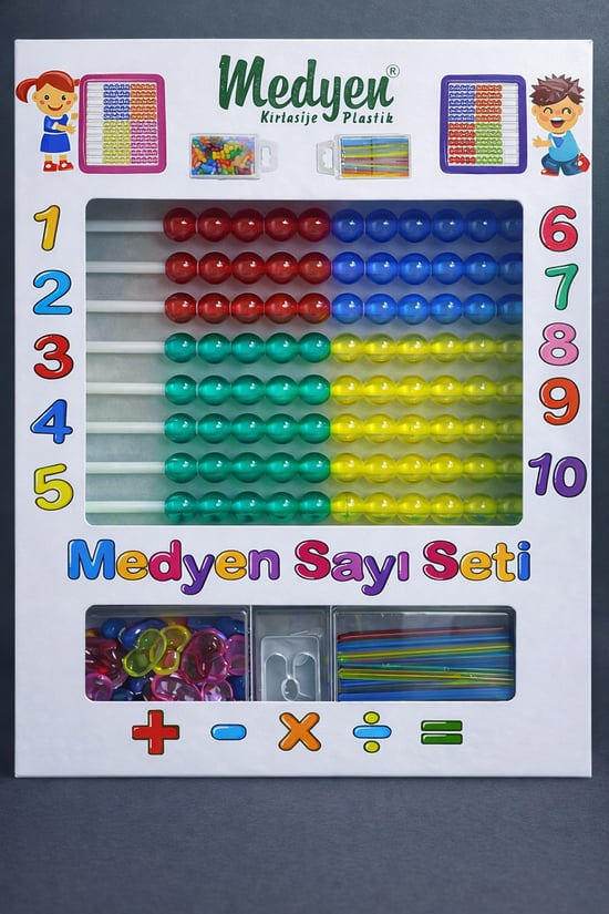 İmma 077 Sayı Seti (Mihsap+Sayı Çubuğu+Sayı Fasülyesi)